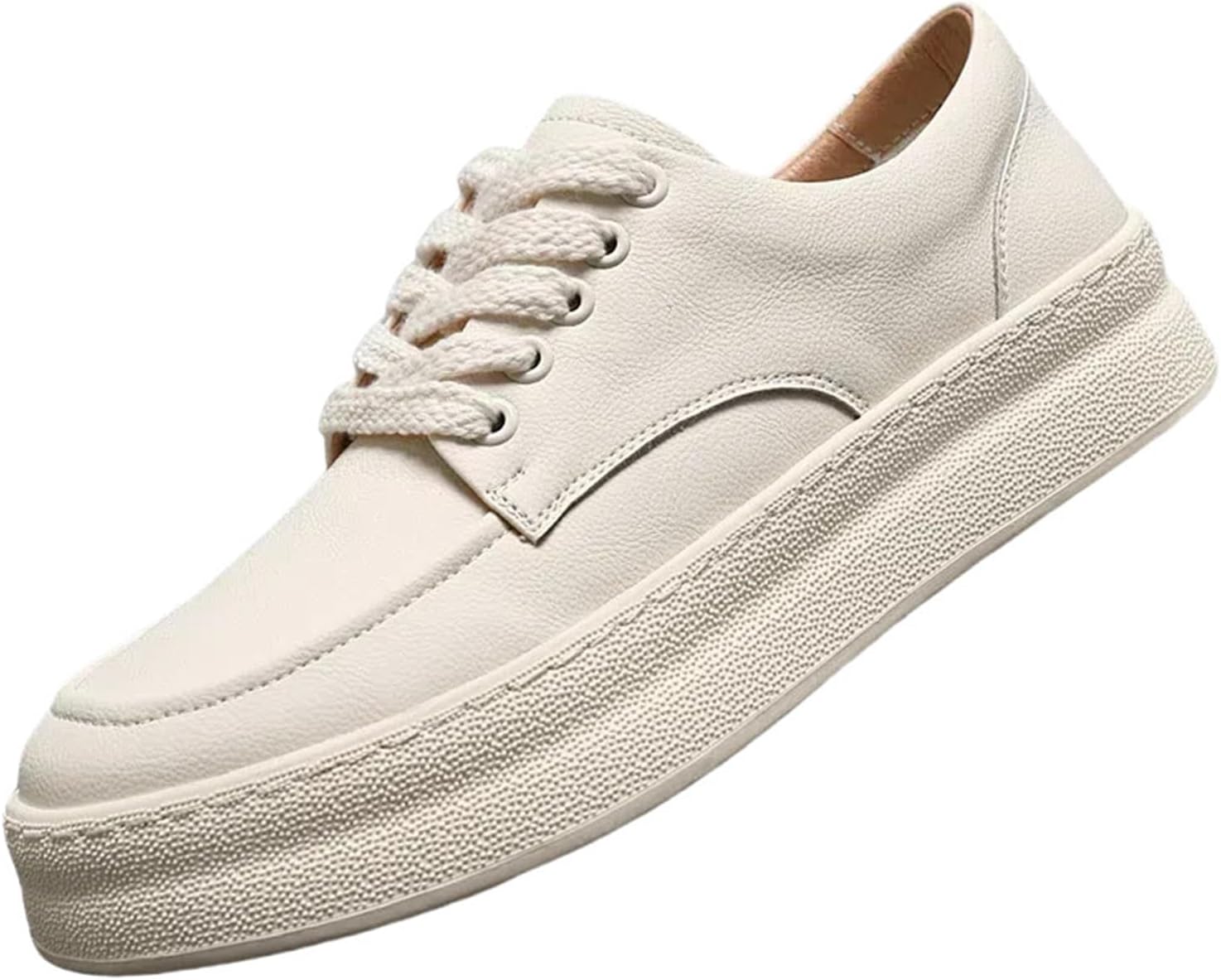 

Мужские кожаные модные кроссовки Abborora, низкие, слипоны, повседневные, мягкие и комфортные, новые, белый