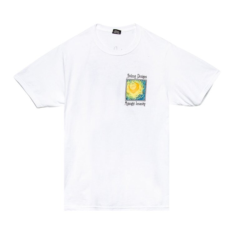 

Футболка Stussy Midnight Insanity Tee 'White', белый