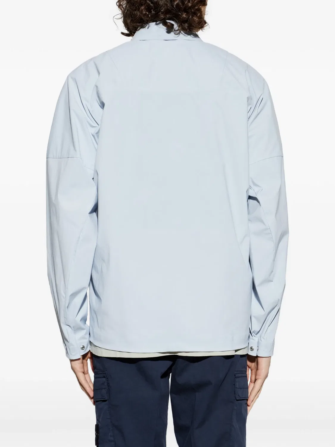 Рубашка на молнии с нагрудным карманом Stone Island, синий — фото 4