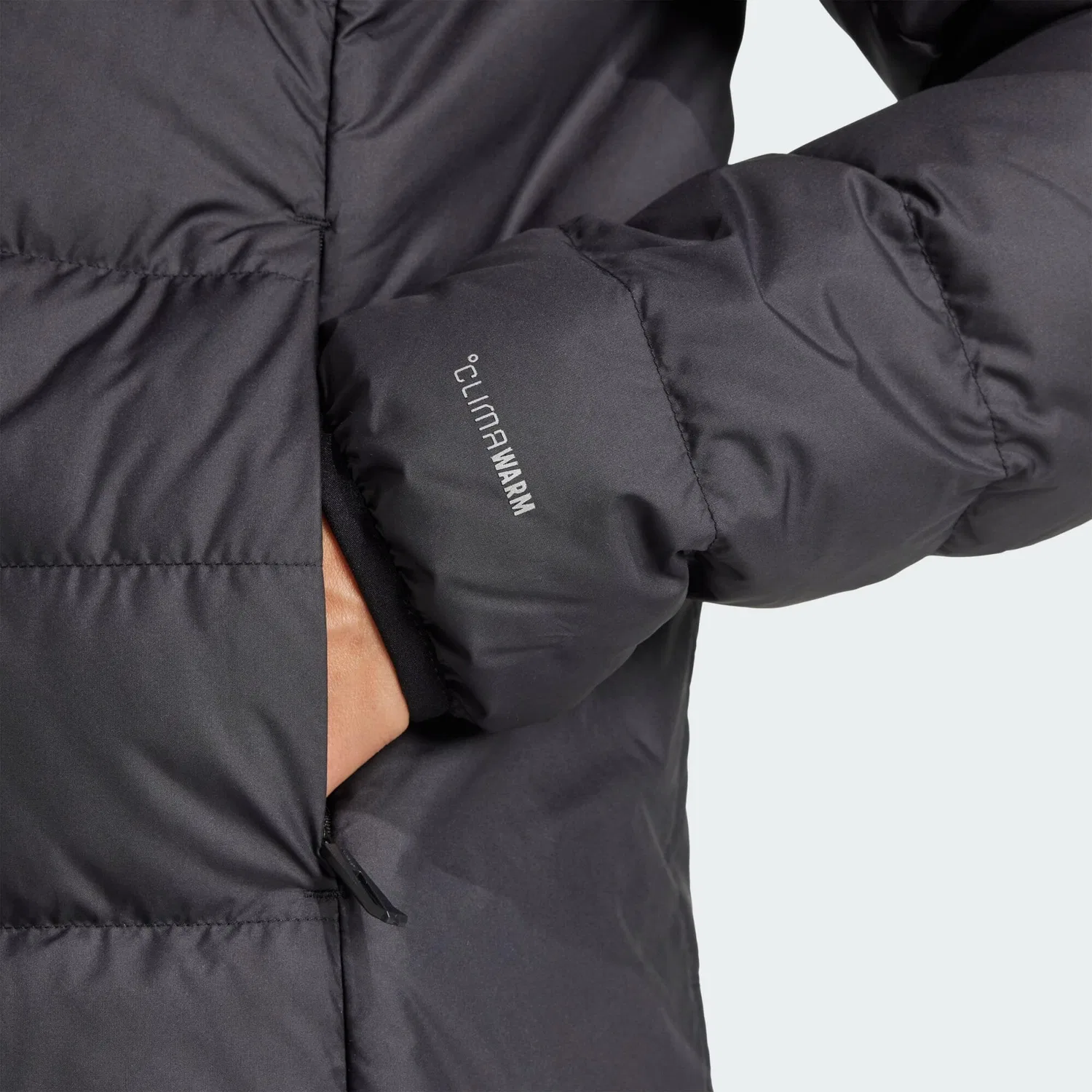 Мужская утепленная куртка с капюшоном Terrex Multi Light Down CLIMAWARM Adidas, Schwarz — фото 4