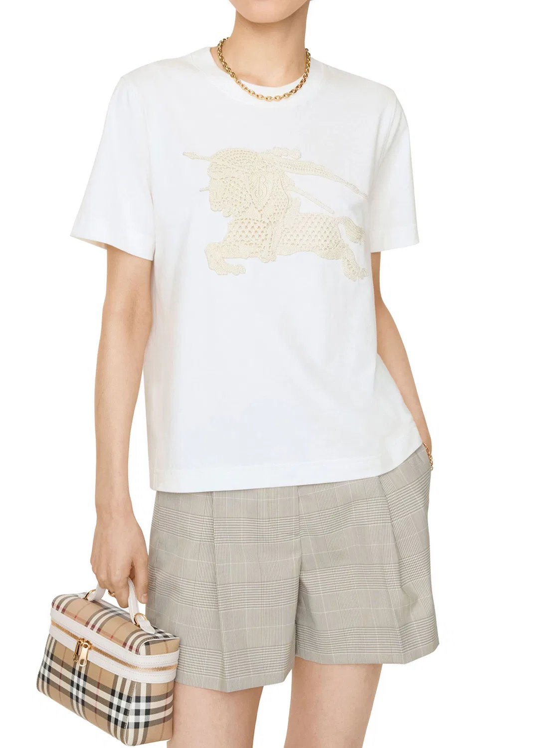 Футболка Burberry, белый — фото 3