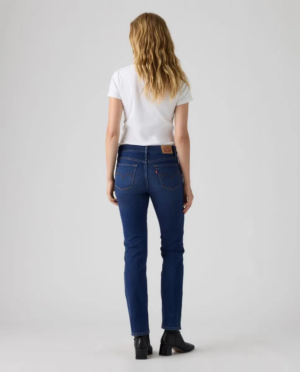 Женское узкие джинсы со средней посадкой, Vaquero Recto 312 Shaping Slim, Levi's, Azul índigo — фото 2