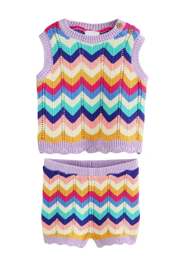 Комплект из шорт и топа хлопковый Regular fit Next, Multi stripe