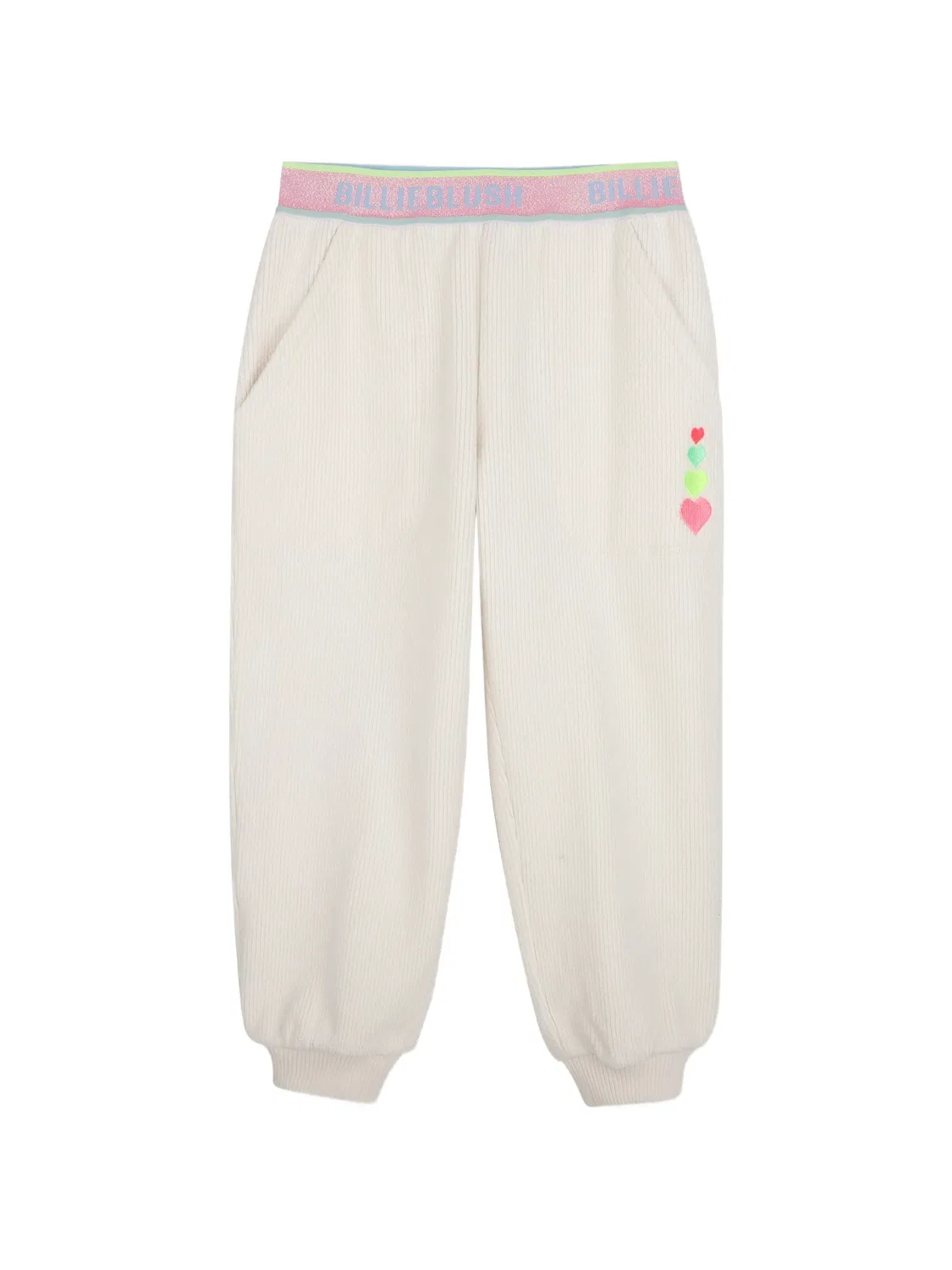 Спортивные брюки с вышивкой Billieblush, белый