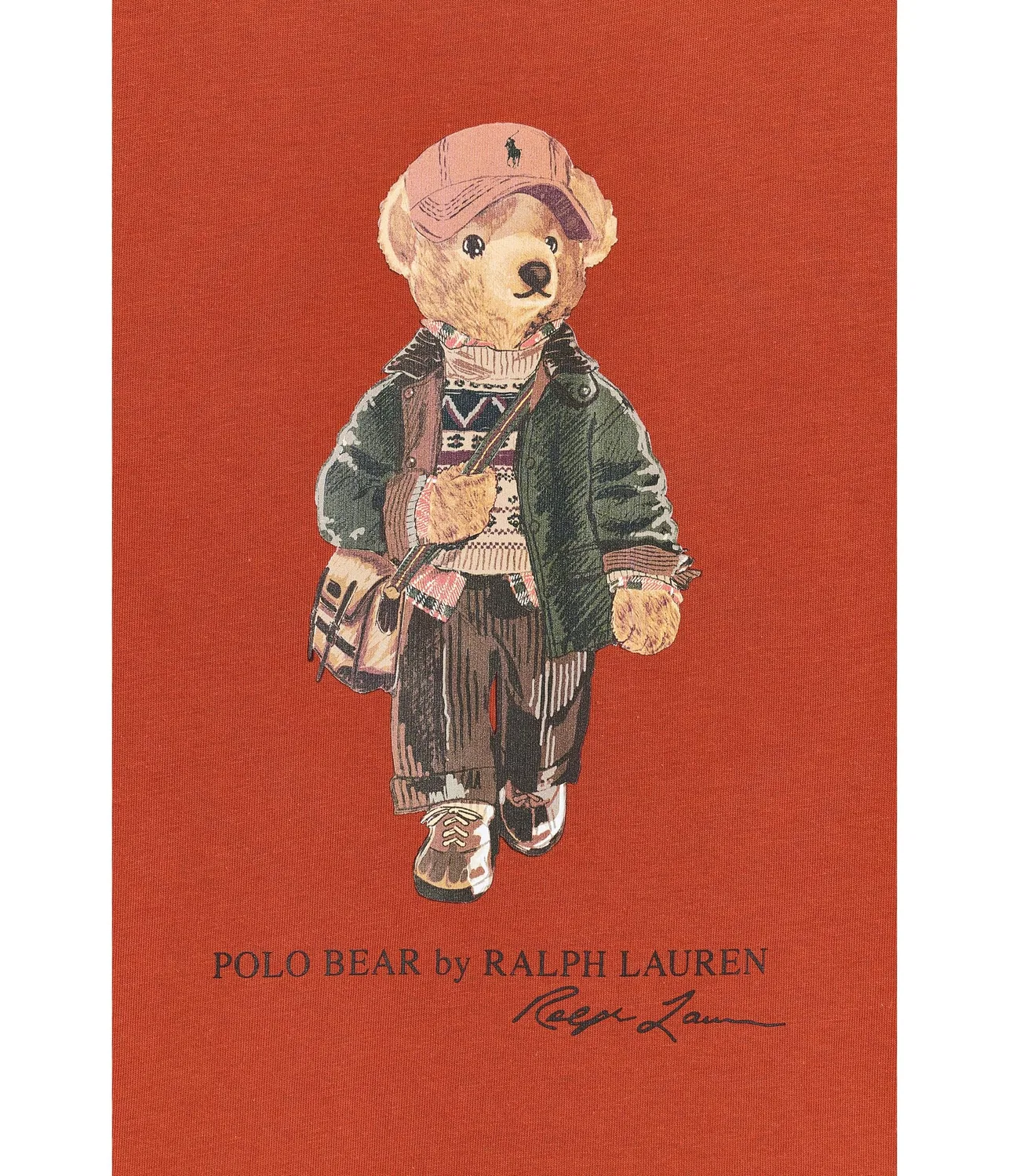 Хлопковая футболка Polo Bear (для детей постарше) Polo Ralph Lauren Kids, Varsity Orange — фото 3