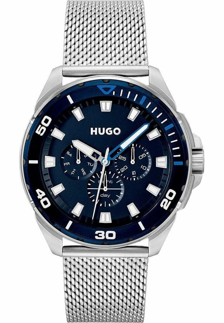 

Хронограф HUGO, серебро, Черный, Хронограф HUGO, серебро