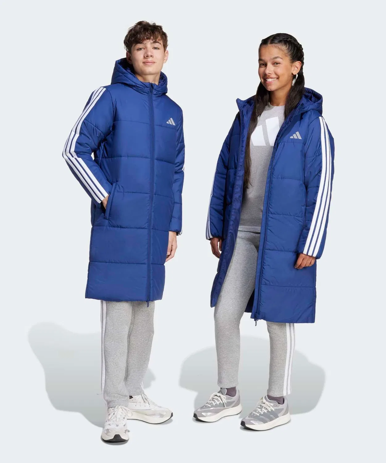 Детское пальто с длинным рукавомAdidas, Blue