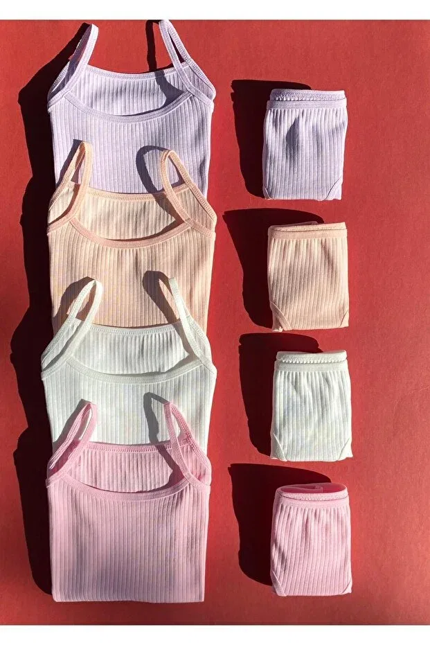 Детский комплект для девочек рифленый Victroy, Pink