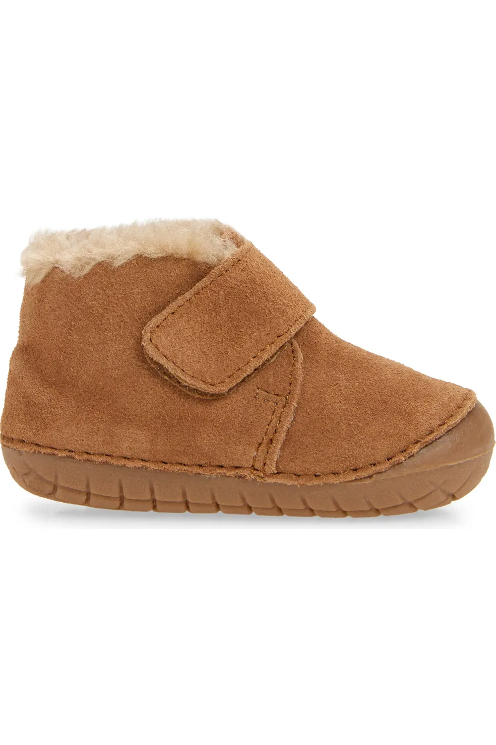 Ботинки детские на пушистой подкладке Shloofy OLD SOLES, Tan Suede — фото 3
