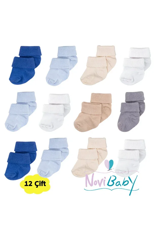 Детские носки для новорожденных с принтом Basics Novibaby, Baby Boy — фото 2