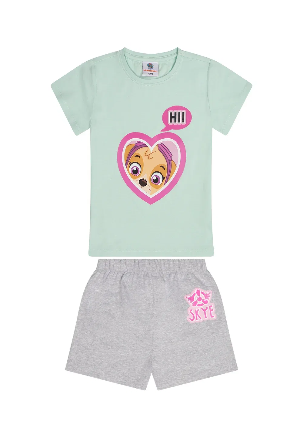 Комплект Kurzarm skye - пижамный комплект Paw Patrol, Green Grey