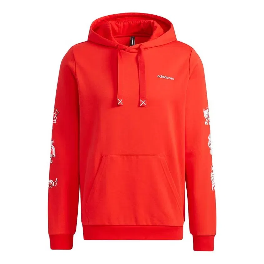 Худи с принтом Adidas Neo Artist, красный