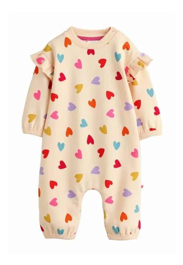 Комбинезон хлопковый Jumpsuit Next, Ecru Bright Heart, экрю