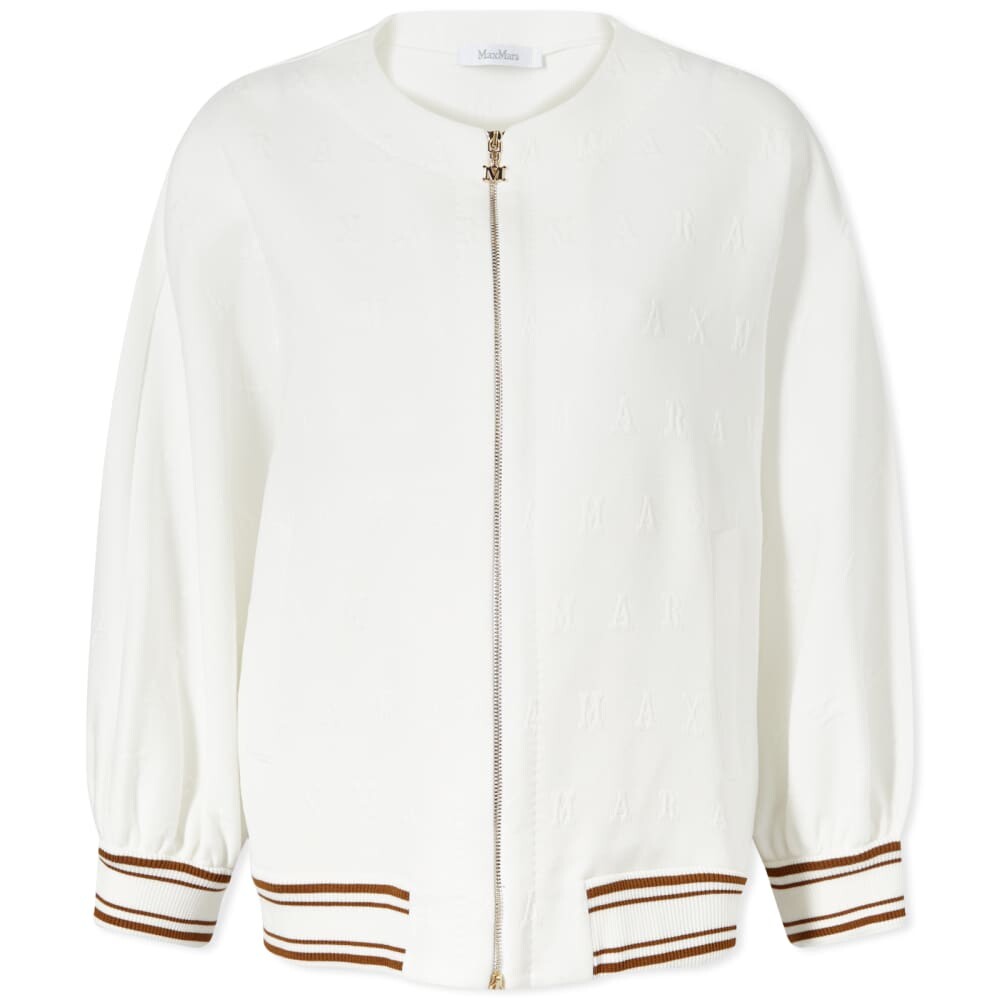 

Куртка-бомбер с логотипом Cartone Max Mara, Белый, Куртка-бомбер с логотипом Cartone Max Mara