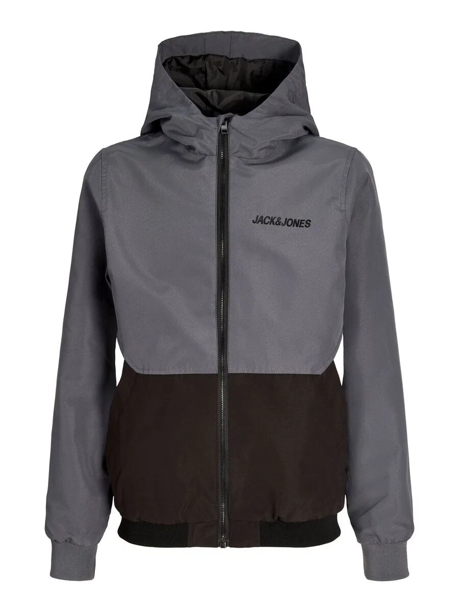 Детская межсезонная куртка 'JJERush' серого цвета Jack & Jones Junior