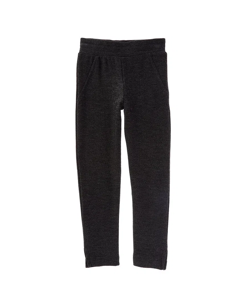 Детские джоггеры с имитацией карманов Cozy Knit Faux Pocket Jogger Chaser, черный — фото 2
