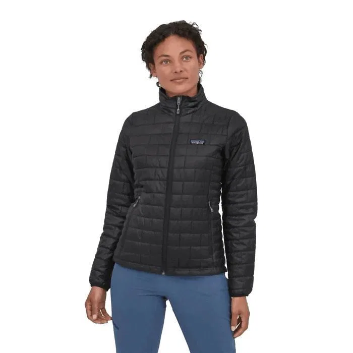 Женская утепленная куртка с принтом Nano Puff Patagonia, Black