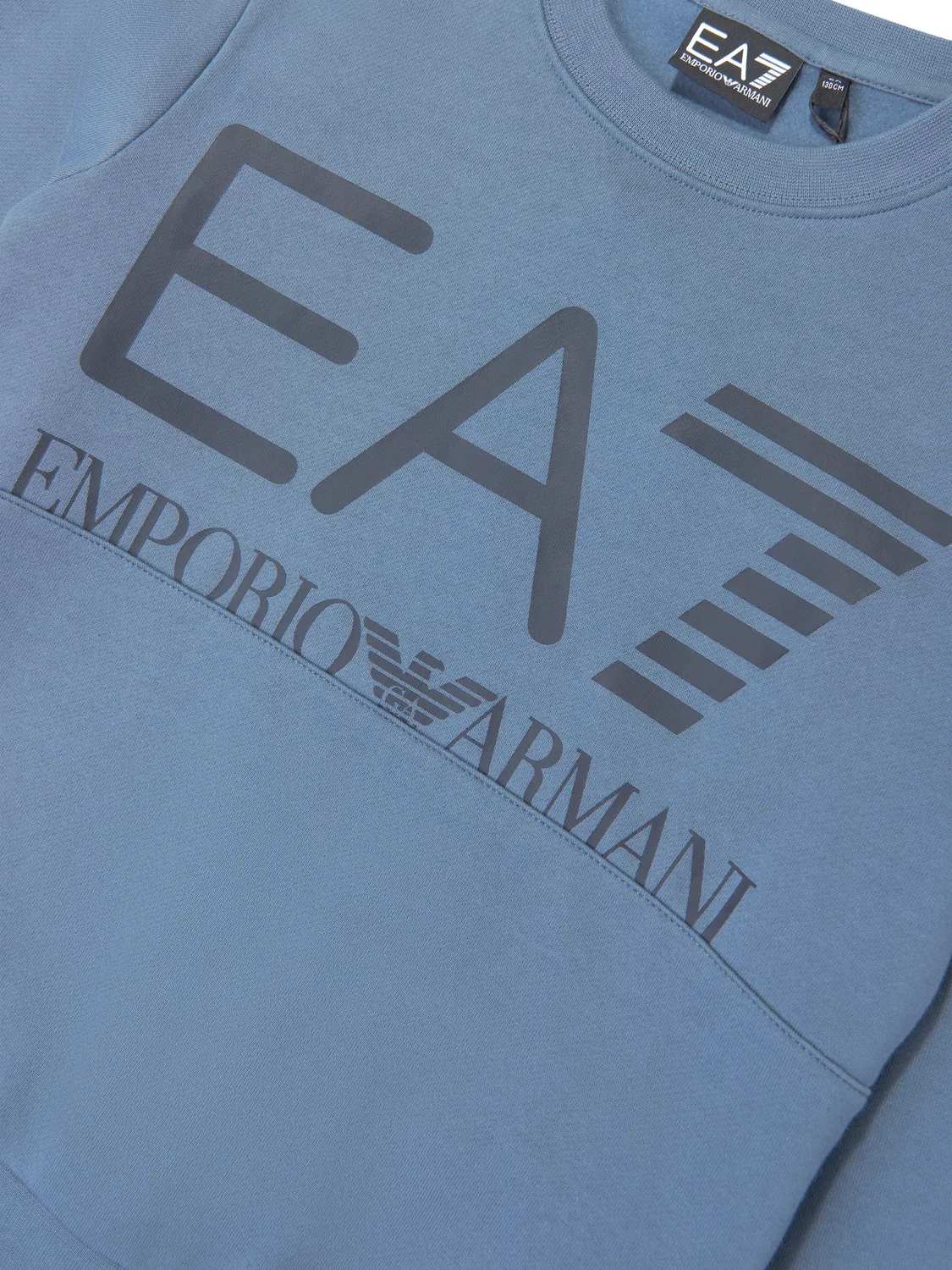 Emporio Armani Детский свитшот с логотипом, синий — фото 4