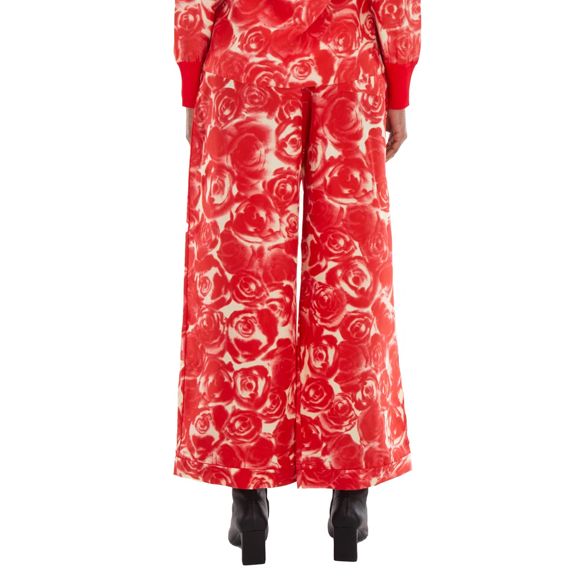 Брюки прямого кроя с принтом Straight Leg Rose Print Trousers Burberry, Pillar Ip Pattern — фото 3