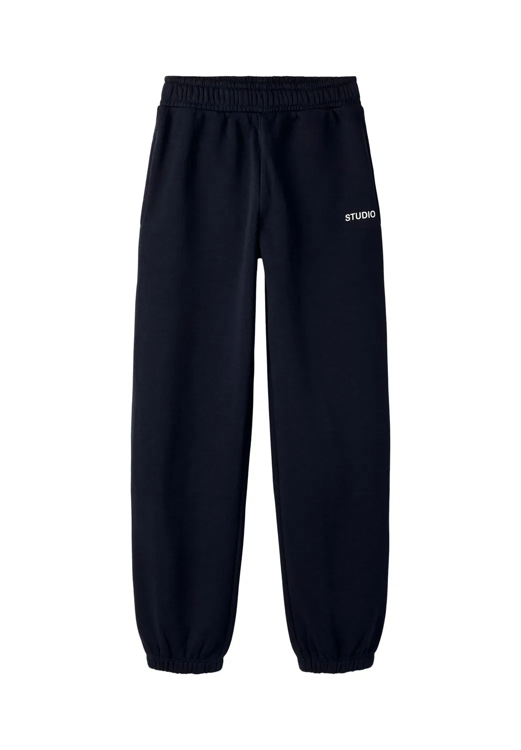 Nkmrio rlx sweat pant bru noos - спортивные штаны Name It, Dark Sapphire Detail:Bright White Print — фото 3