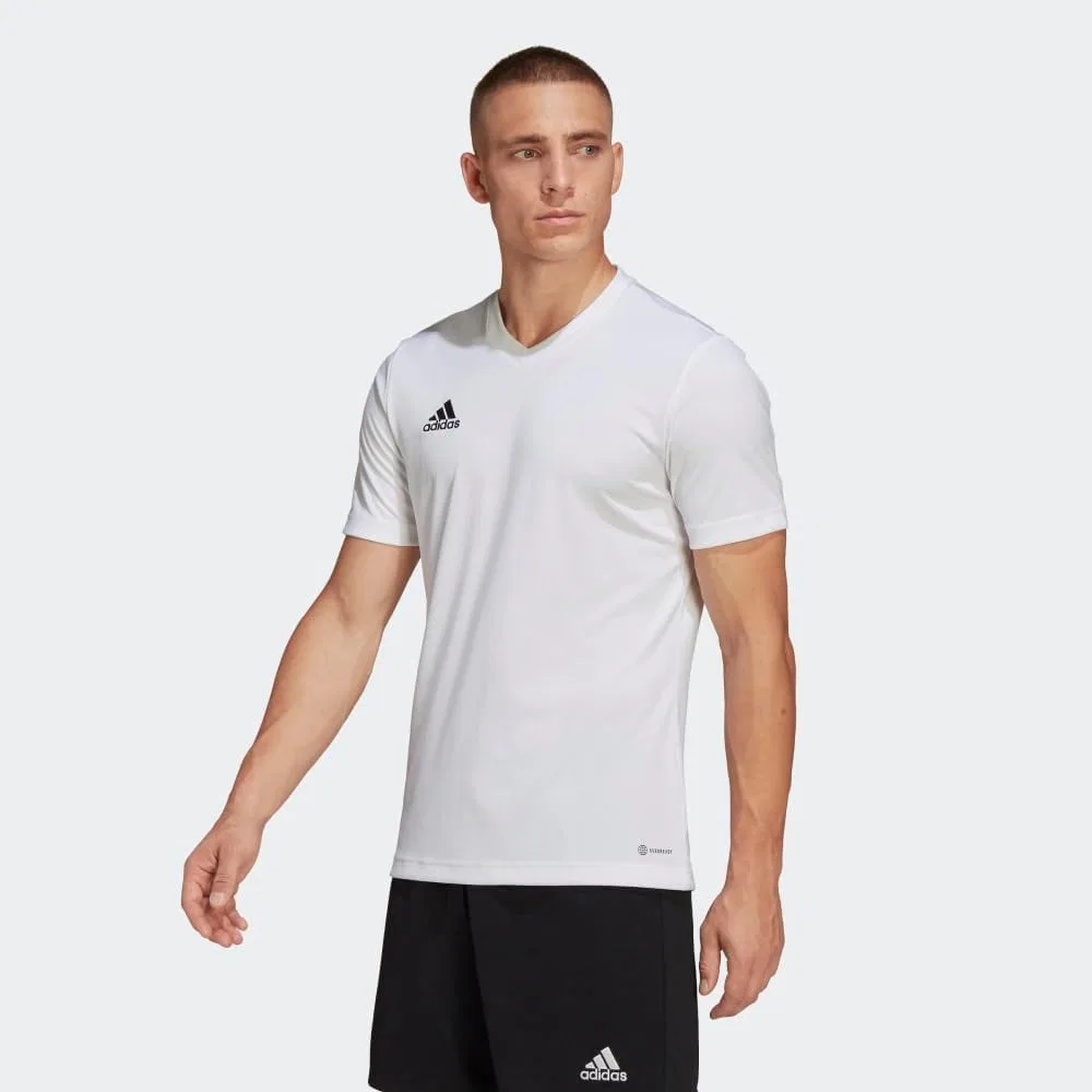 Мужская футболка с V-образным вырезом Entrada 22 Jersey adidas, White — фото 2