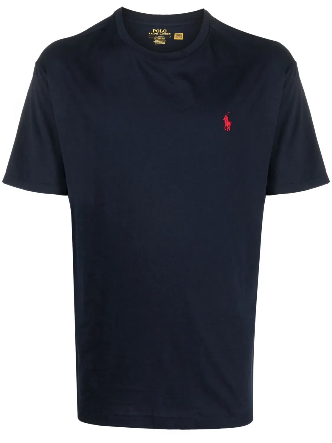 Polo Ralph Lauren Хлопковая футболка с вышитым логотипом, синяя