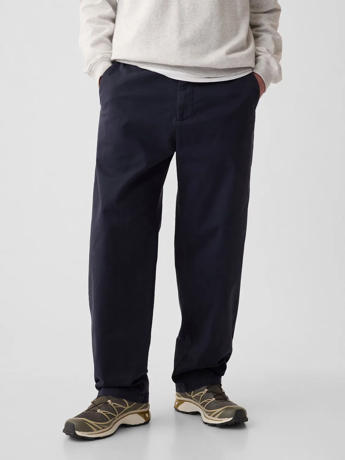 Чинос свободного кроя Gap Modern Chinos, синий — фото 2