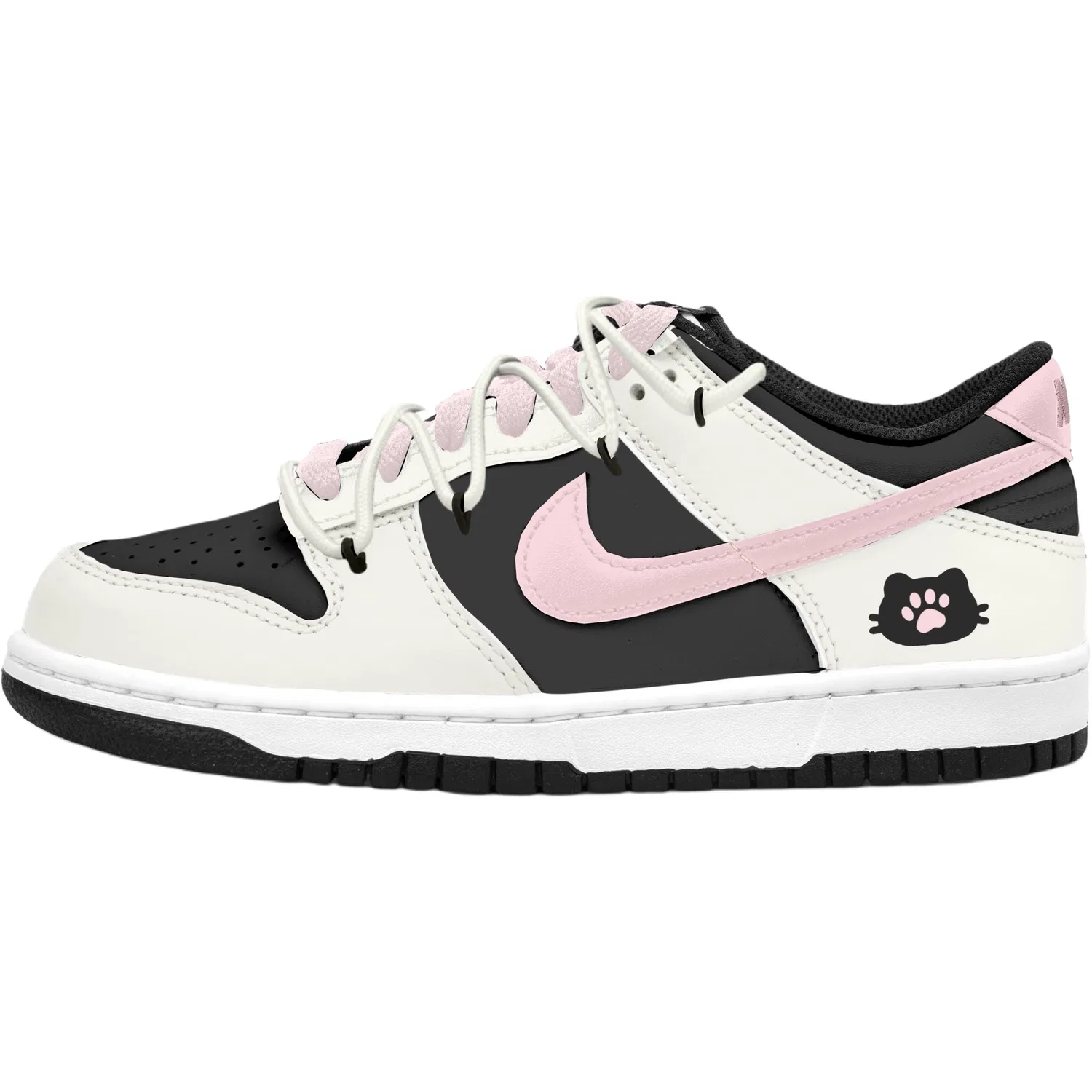 Детские кроссовки для скейтбординга Black Pink Dunk Nike