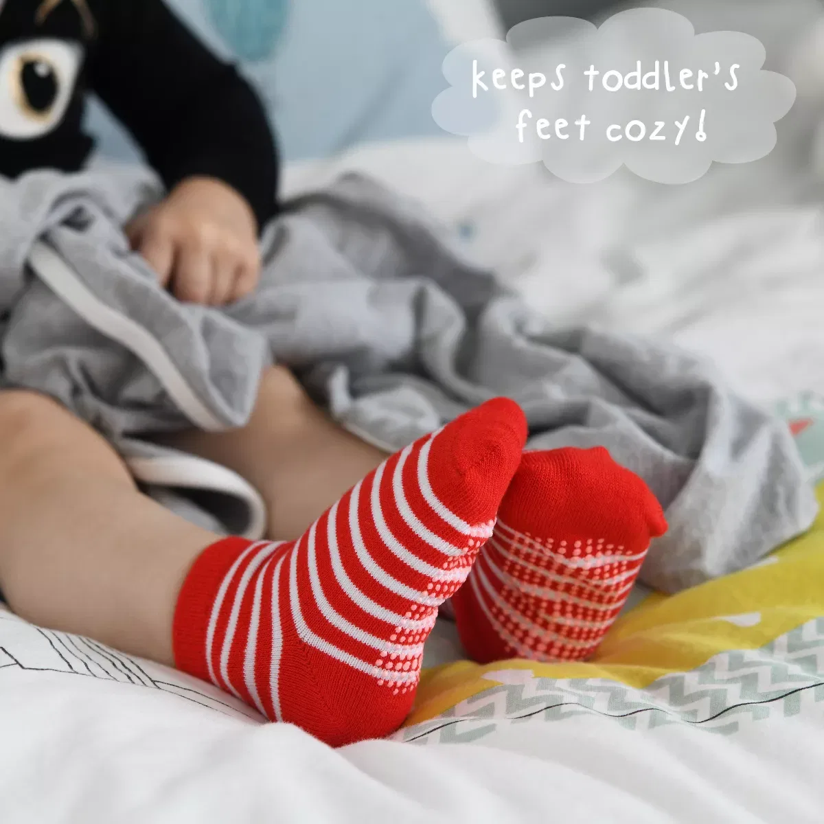 Детский комплект носков для девочек с нескользящими накладками LEGWEAR, White — фото 3