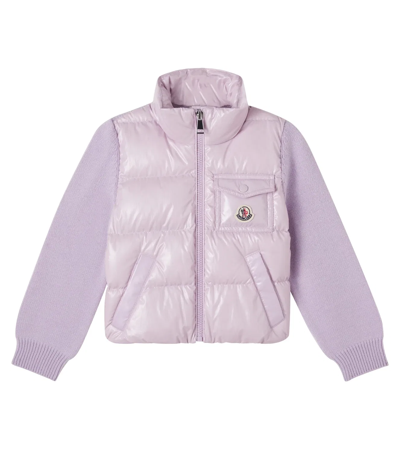 Легкая куртка с наполнителем Moncler Enfant, фиолетовый