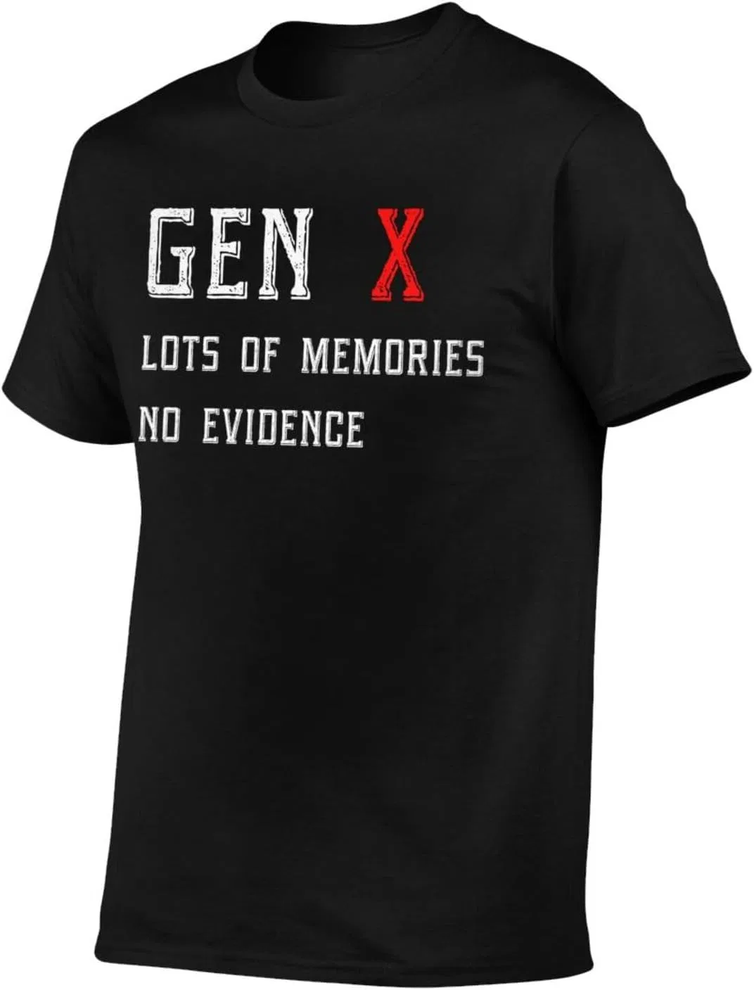 Футболка с принтом Gen X Lots of Memories No Evidence, Black — фото 2