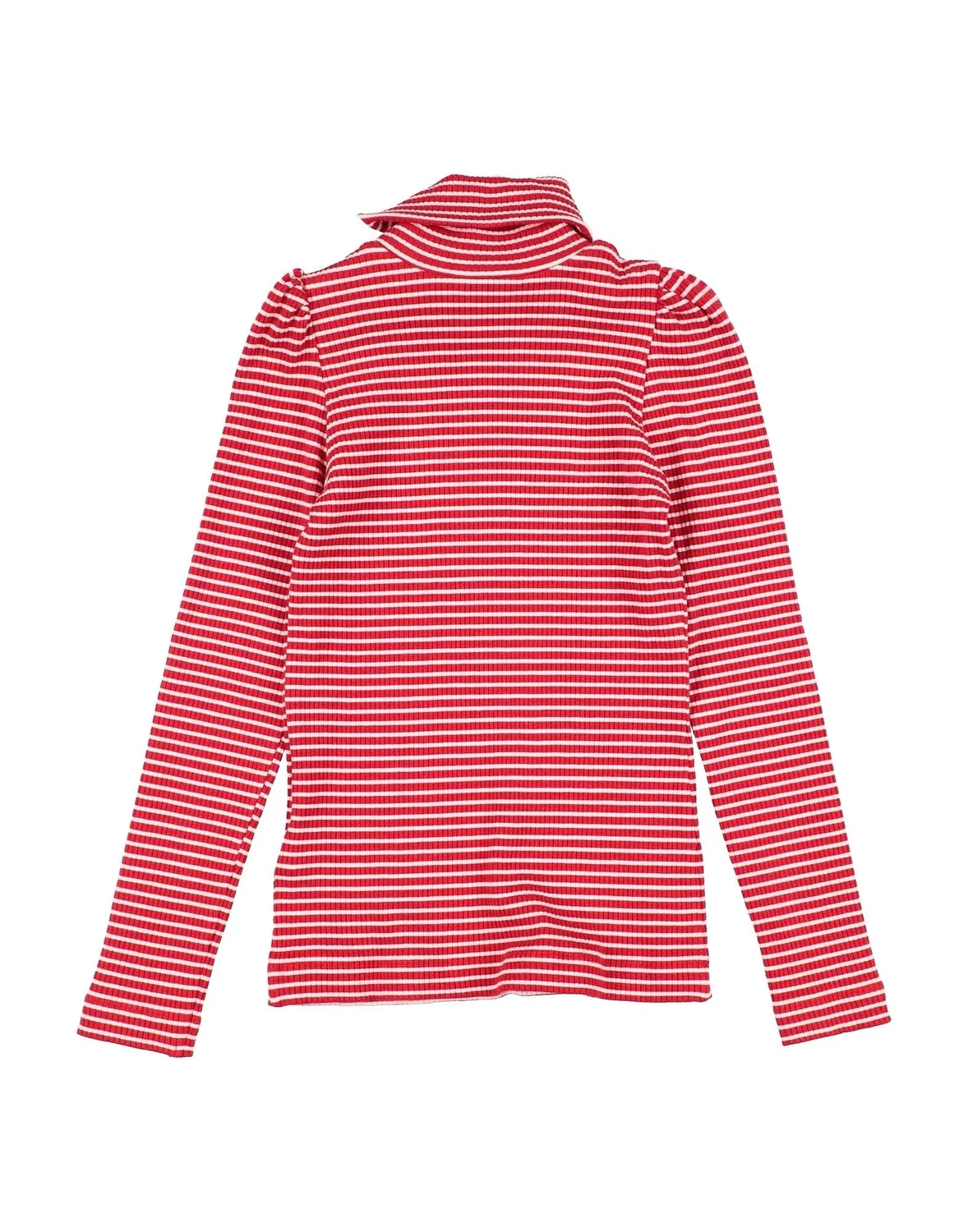 Лонгслив для девочек с длинным рукавом Ribbed Jersey Monnalisa, красный — фото 2