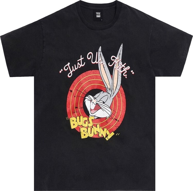 

Футболка Kith x Looney Tunes Bugs Vintage Tee 'Black', черный