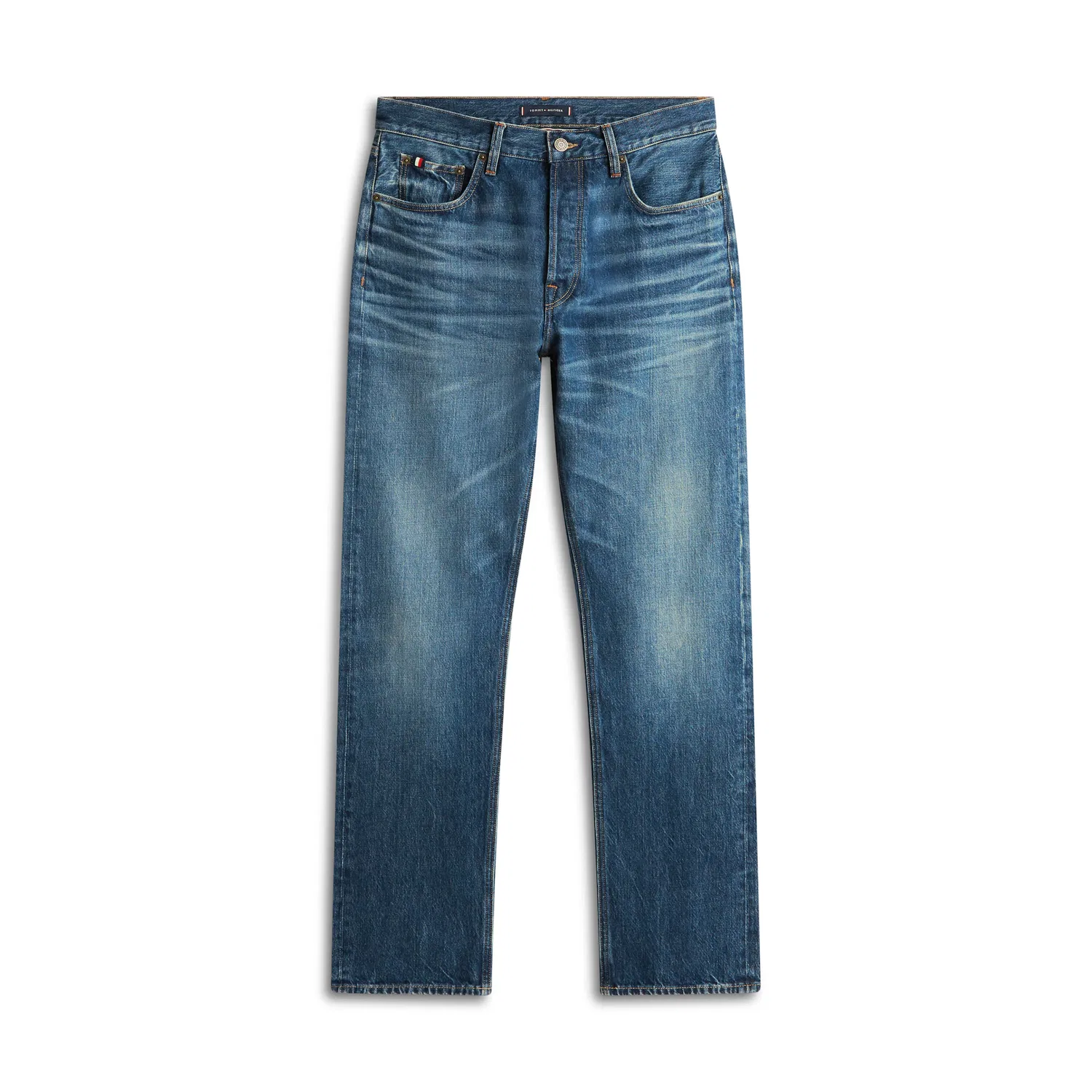 Мужские прямые джинсы regular straight Tommy Hilfiger, Indigo — фото 4