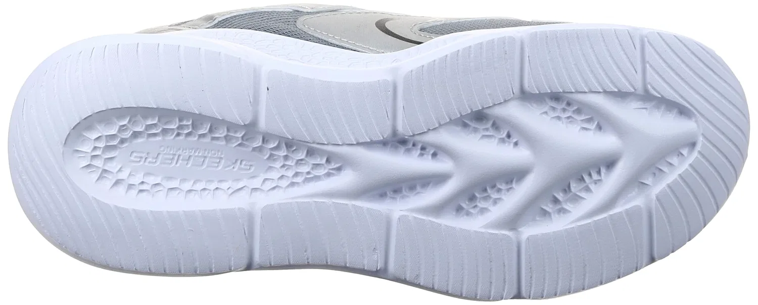 Детские кроссовки для мальчиков с закрытием на липучке Skechers, Black Silver — фото 2