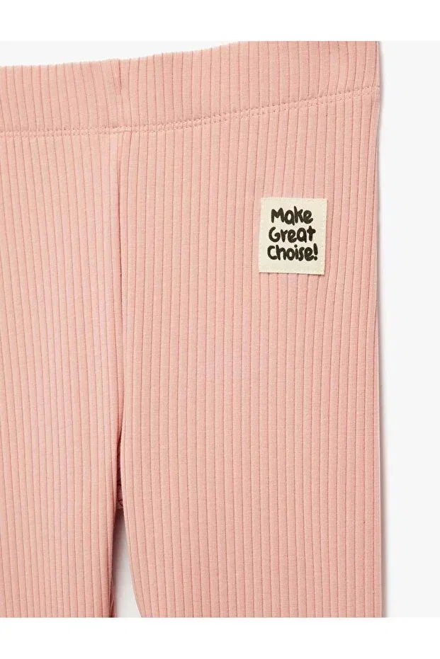 Детские леггинсы для девочек без карманов Pink Koton, Rose — фото 3