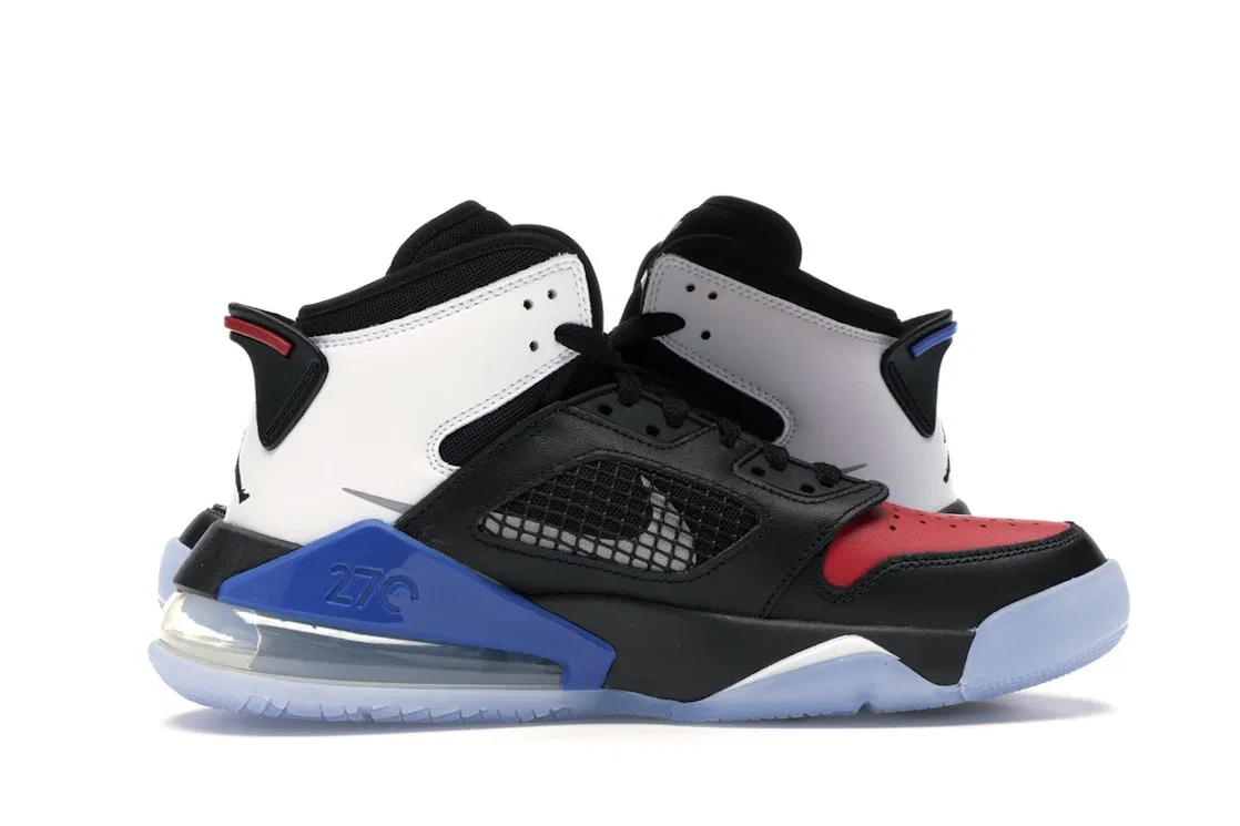 Детские кроссовки Lifestyle Jordan Mars 270 Top 3 Jordan, Black/Reflect Silver-Gym Red-Game Royal-White — фото 3