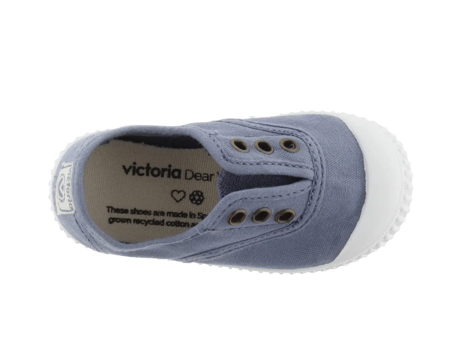 Детские кроссовки для девочек с принтом 106627-kids victoria, Blue — фото 4