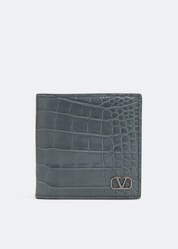 

Кошелек VALENTINO GARAVANI Mini VLogo Signature wallet, серый