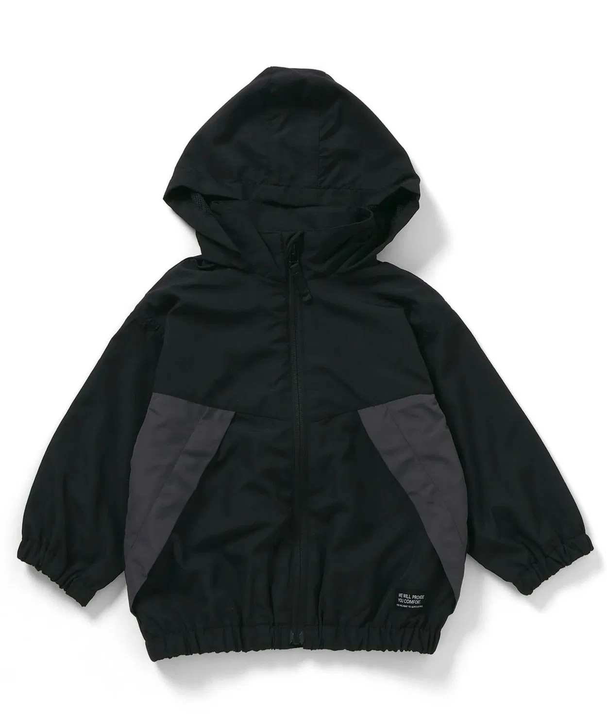 Детская куртка-ветровка с капюшоном, водоотталкивающая BREEZE, Black