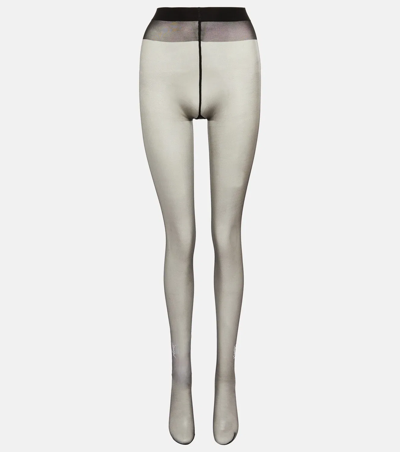 Леггинсы с кристаллами Saint Laurent, черный