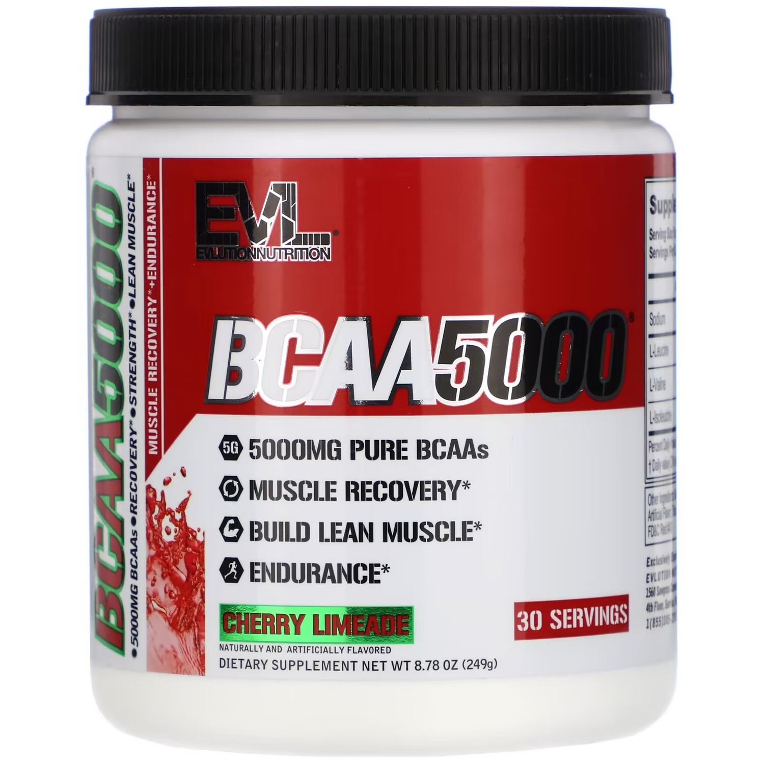 

БАД EVLution Nutrition BCAA, вишневый лимонад, 249 г