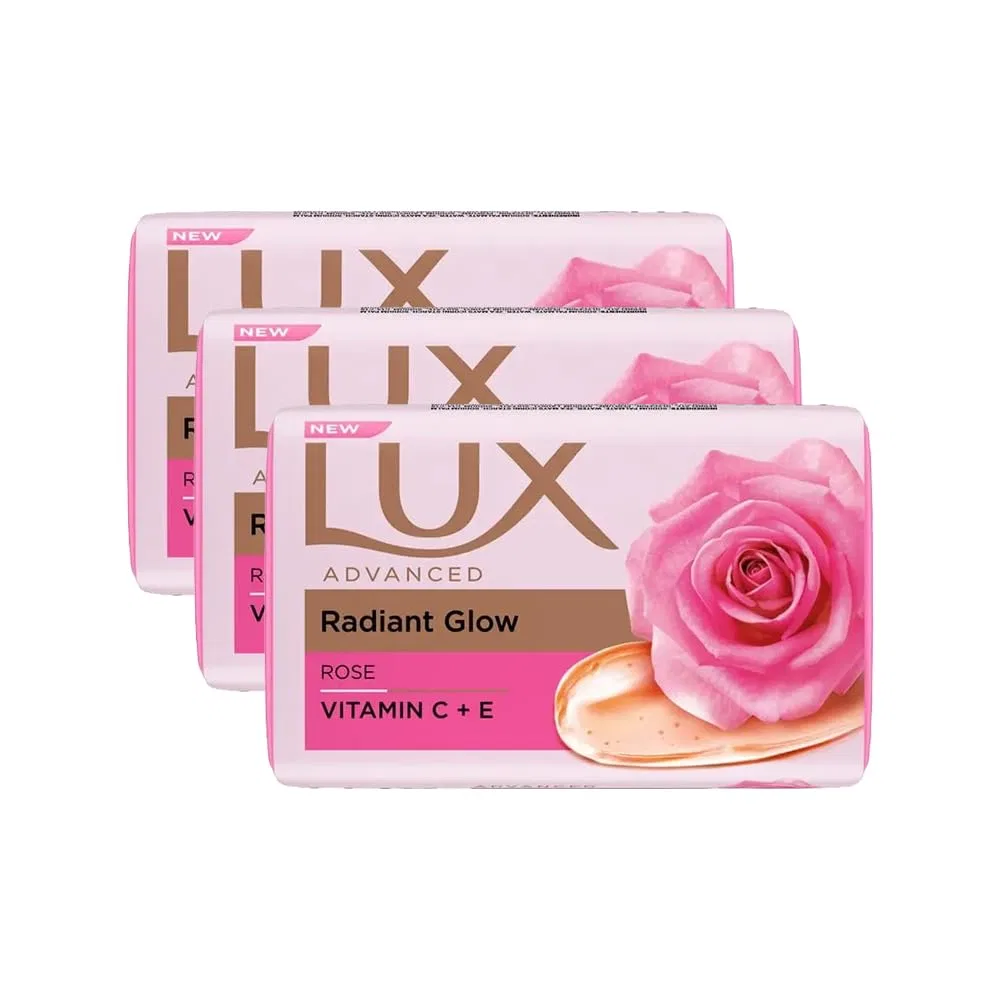 Мыло туалетное Lux Soft Touch Silk Essence & Rose, 3 шт по 150 г, Розовый