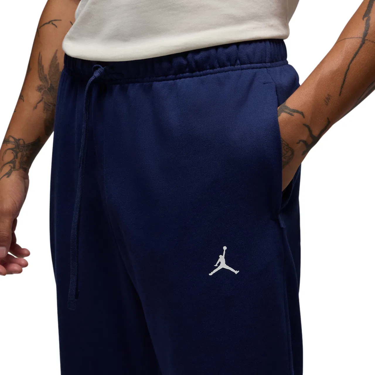 Мужские брюки Dri-FIT Sport Crossover Fleece Jordan, цвет Midnight Navy/White — фото 3