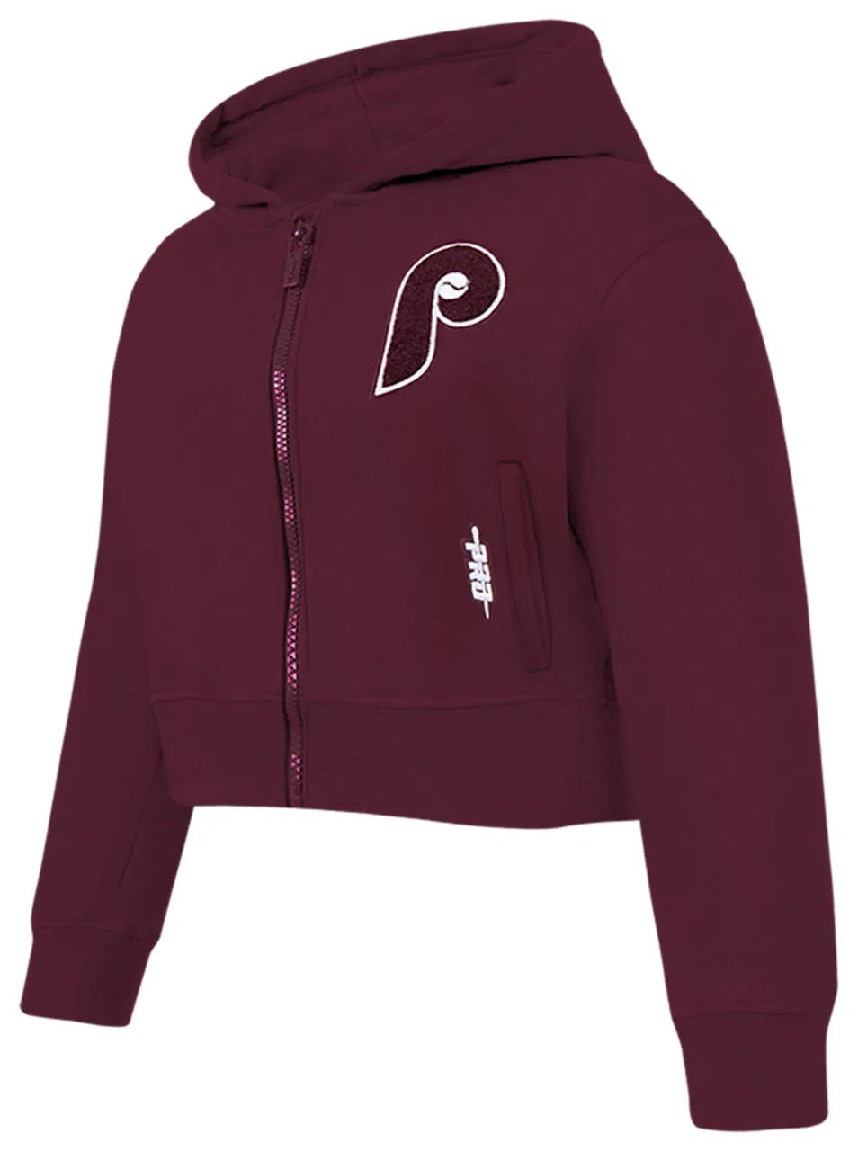 Худи женское Philadelphia Phillies Classic Flc Fz Pro Standard, цвет Wine — фото 3