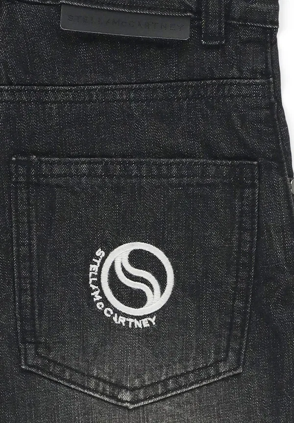 Шорты джинсовые Denim shorts Stella Mccartney Kids, черный — фото 3