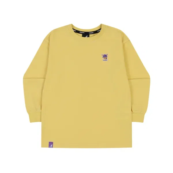 Футболка с длинным рукавом с логотипом, RC 0005, Kangol Kids, желтый
