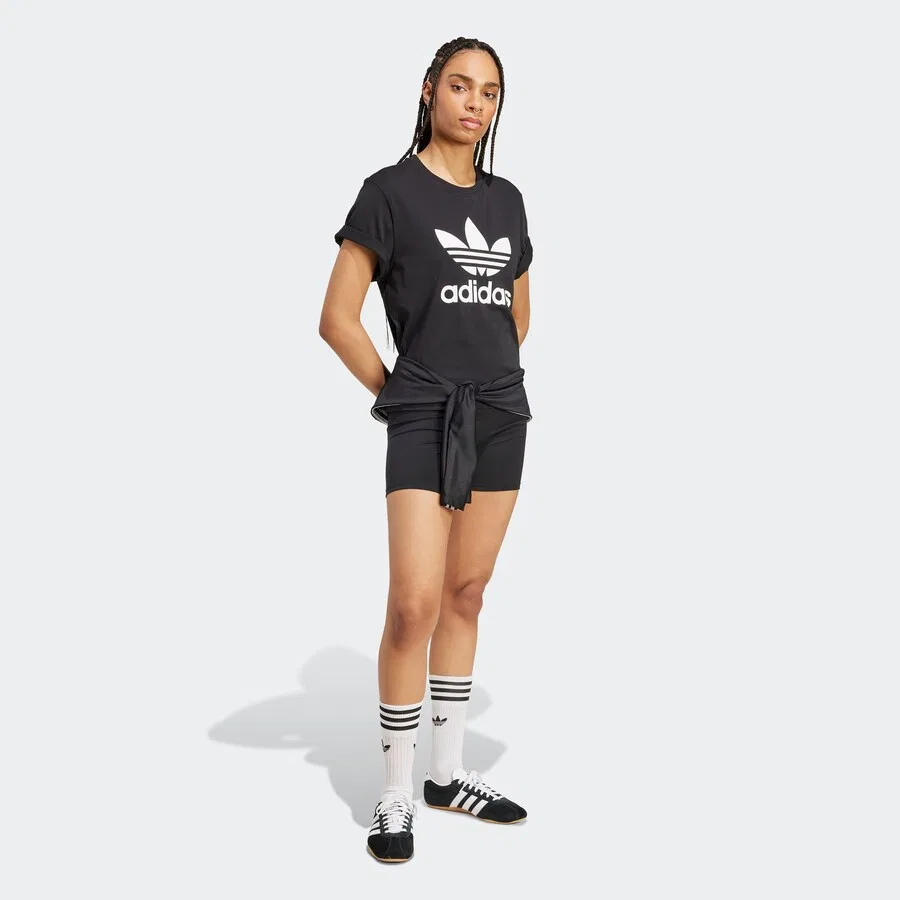 Узкие шорты ADIDAS ORIGINALS 'Essentials' черного цвета — фото 3