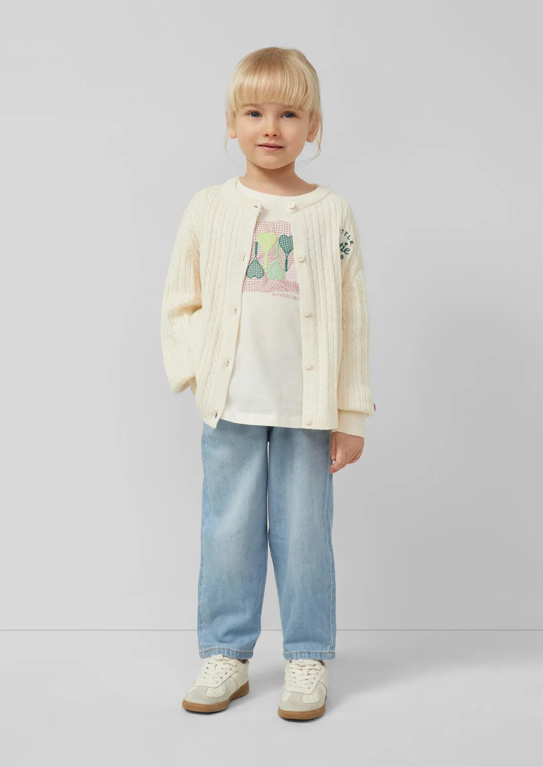 Кардиган вязаный, 0401_creme S.Oliver, кремовый — фото 3