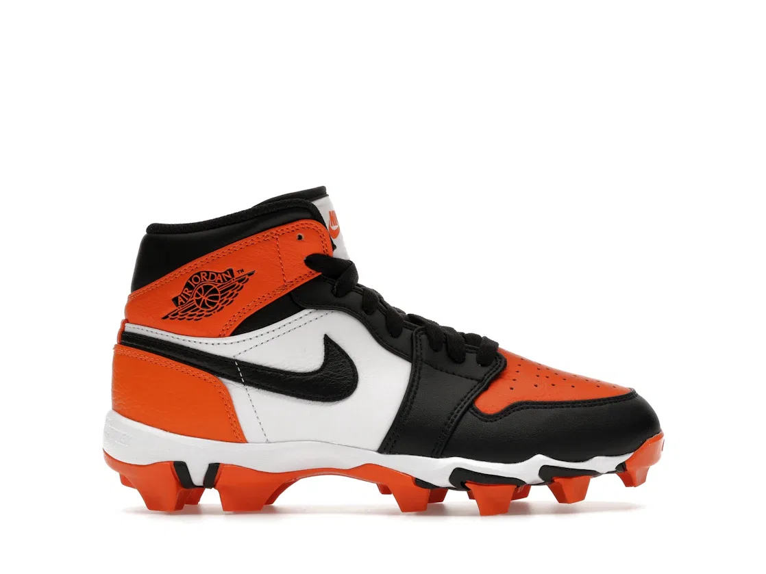 Детские бутсы Jordan 1 Mid Cleat Shattered Backboard Jordan, Starfish/Black/White